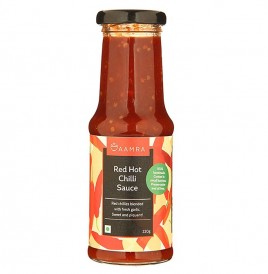 Aamra Red Hot Chilli Sauce   Glass Bottle  220 grams